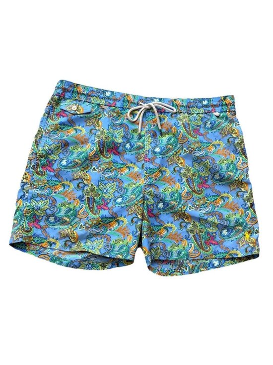 Polo Ralph Lauren Other - Polo Ralph Lauren Swim Trunks Men's XL Blue Floral Pattern 3-Pocket Short